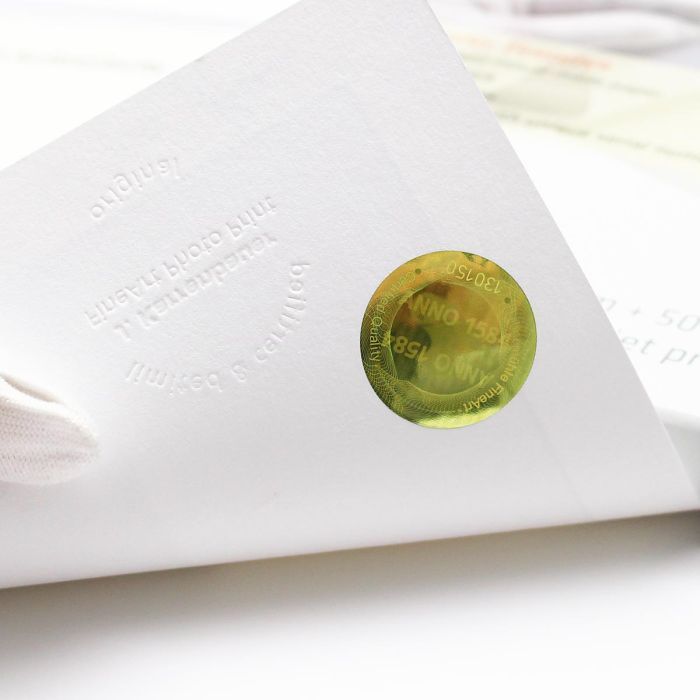 Certificat d'authenticité Hahnemühle