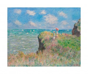 La falaise de Pourville — Claude Monet