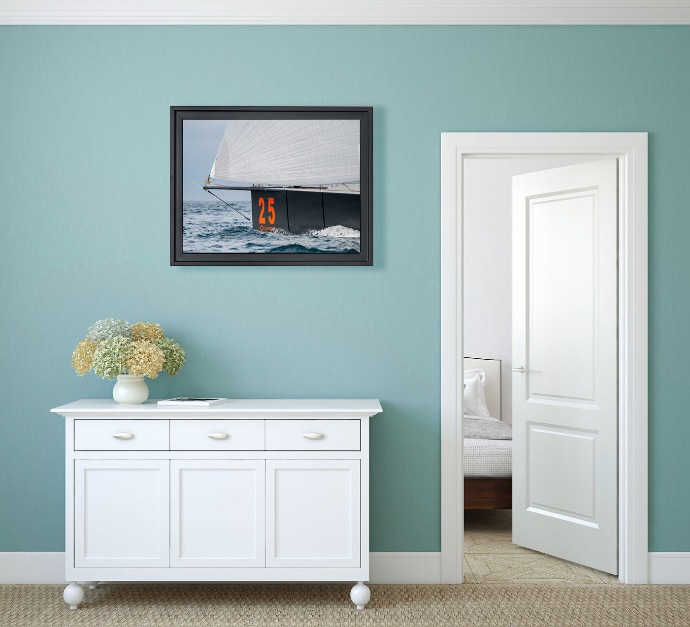 Tirages FineArt dans un couloir
